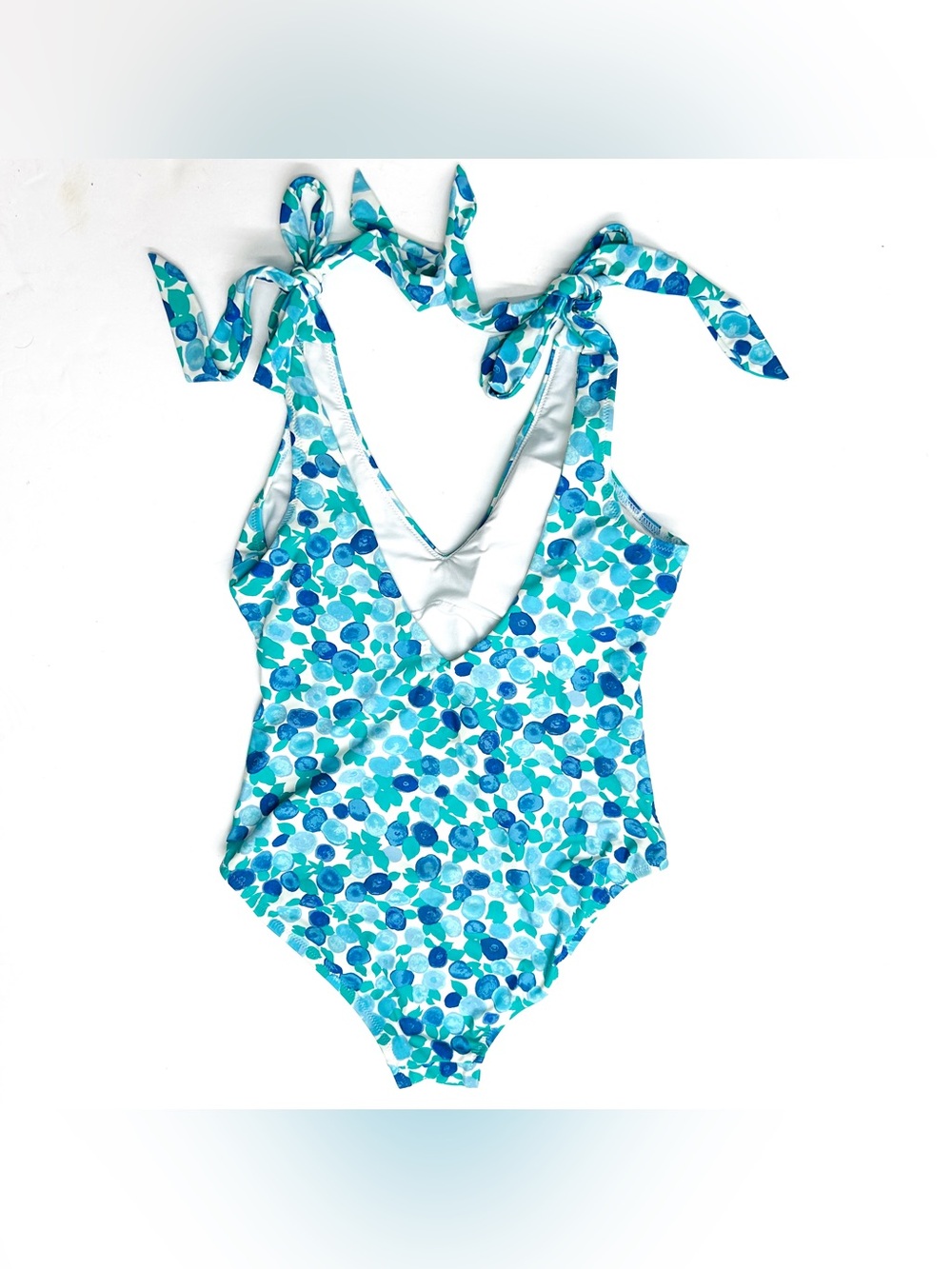 J. Crew Blue & Teal Floral One-Piece Swimsuit - Picture 5 of 6
